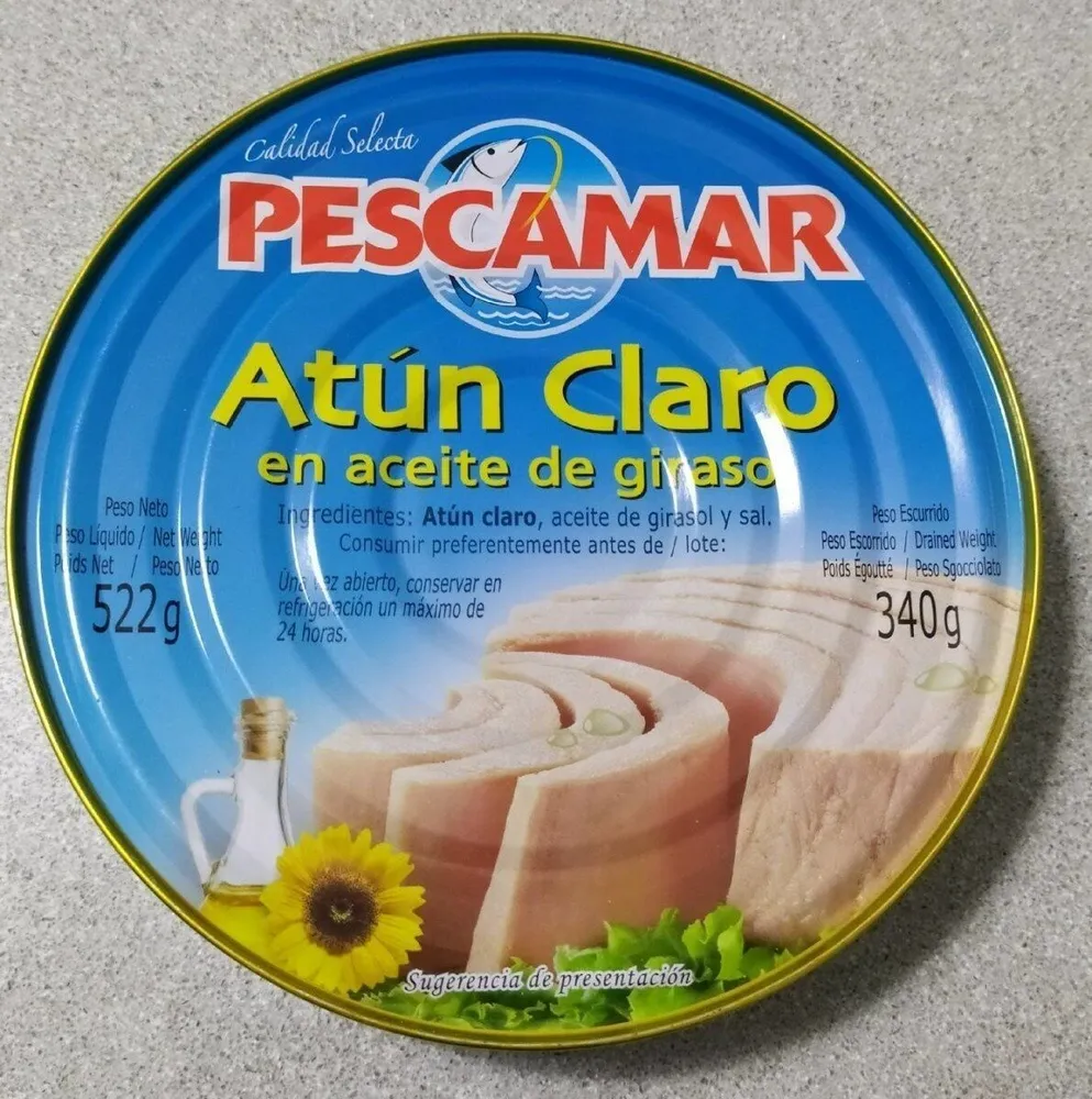 Atún Claro en aceite de girasol