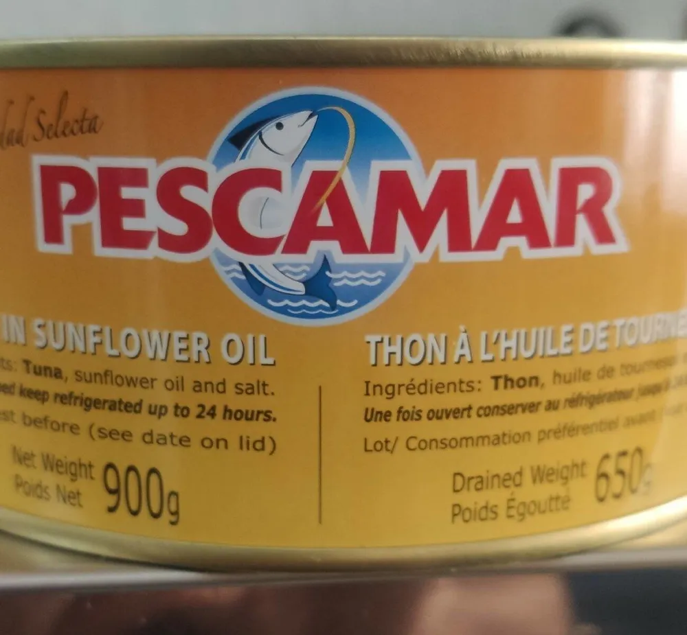 Atún en aceite de girasol