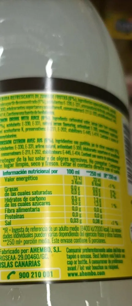 Refresco limon