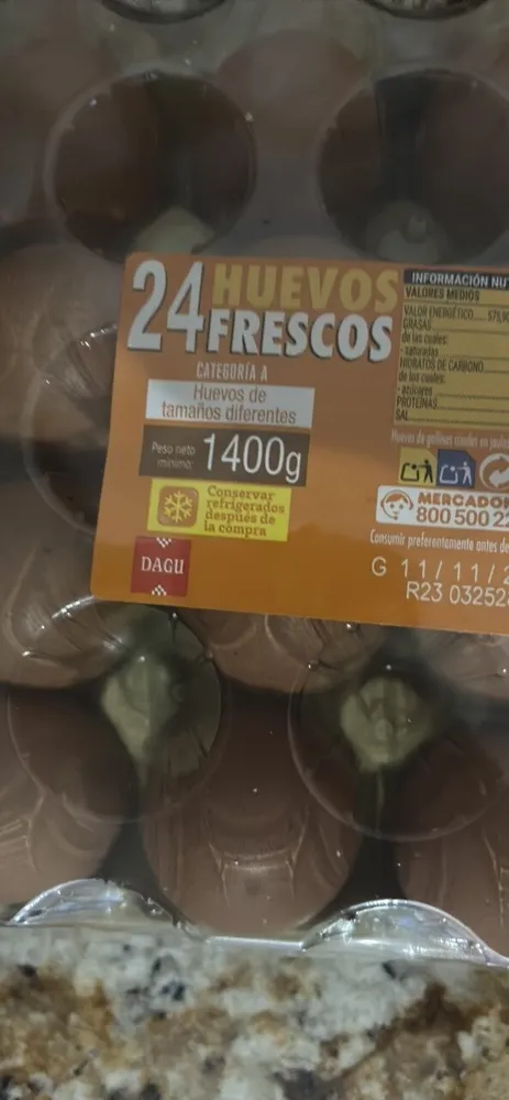 Huevos frescos