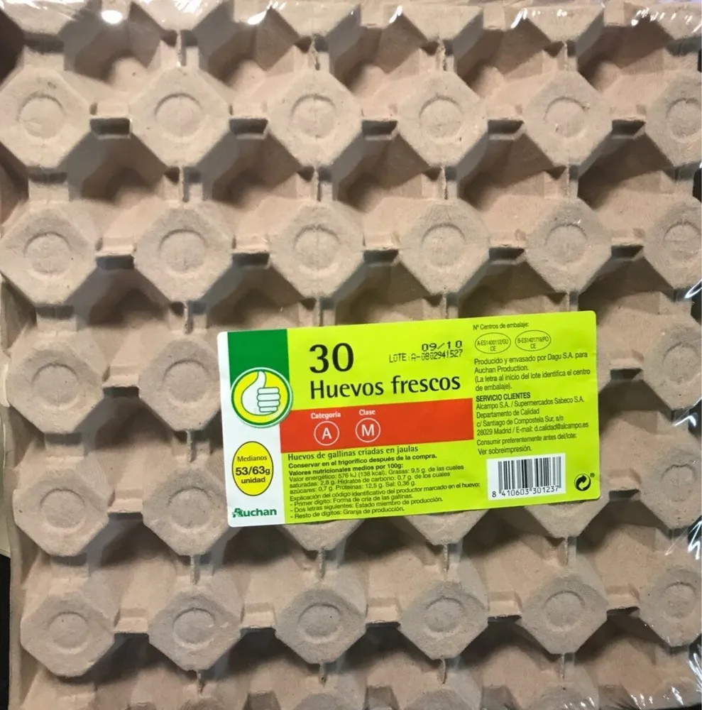 30 huevos frescos