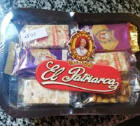 Cesta plástico turrones surtidos