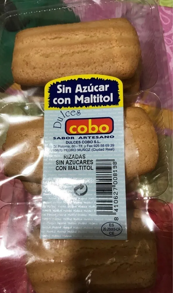 Rizadas sin azúcares con maltitol