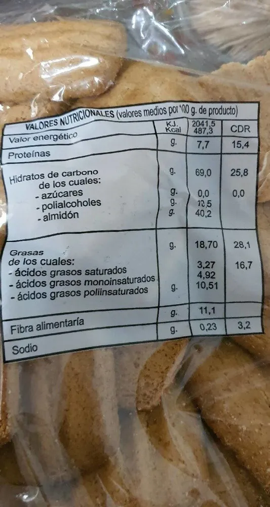 Rizada integral sin azúcar