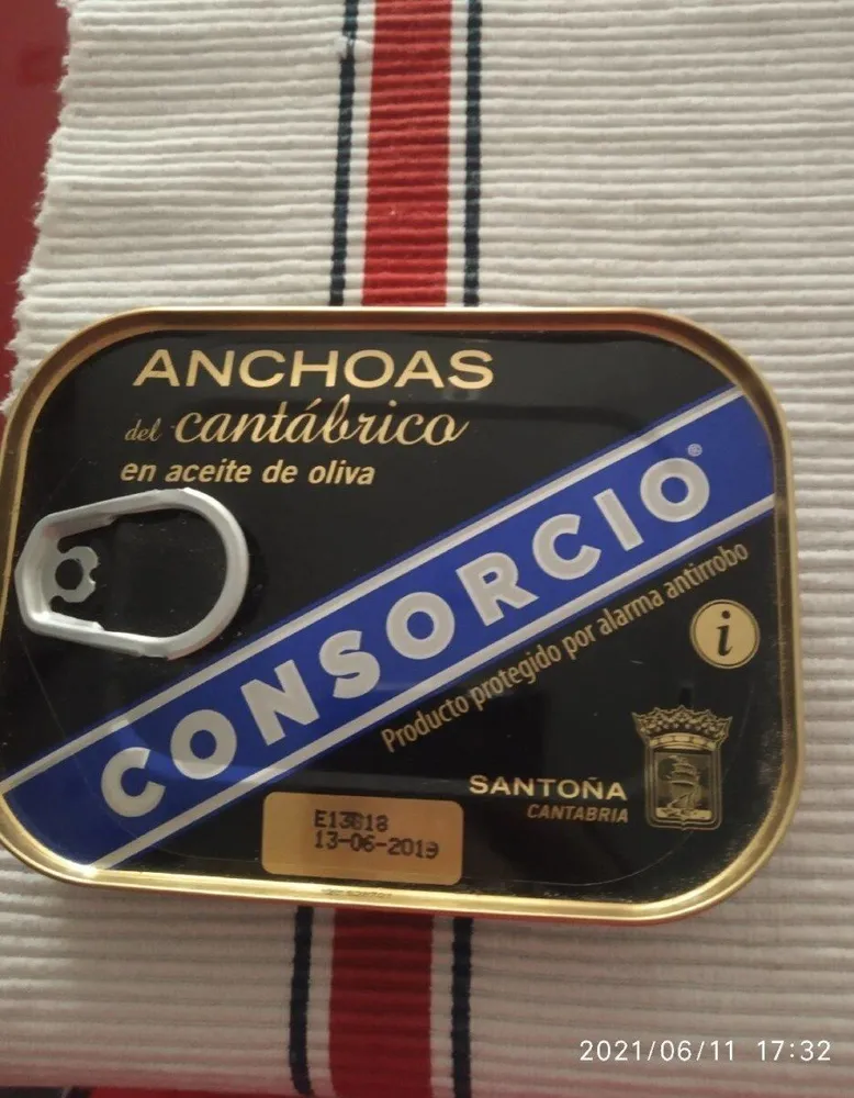 Anchoas Del Cantábrico En Aceite De Oliva