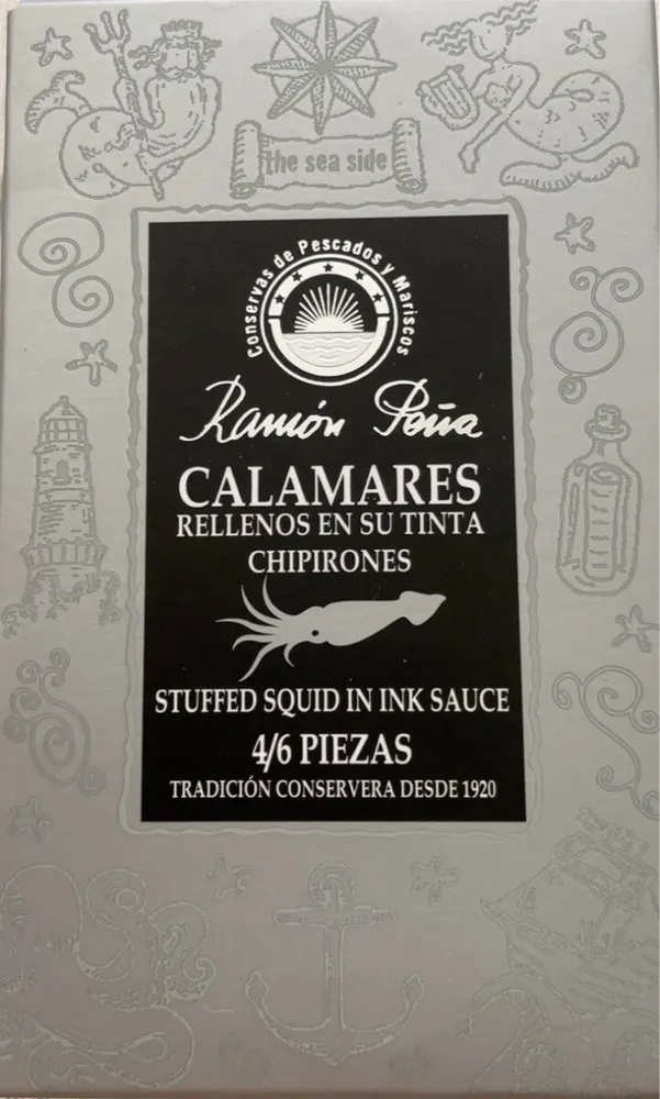 Calamares rellenos en su tinta
