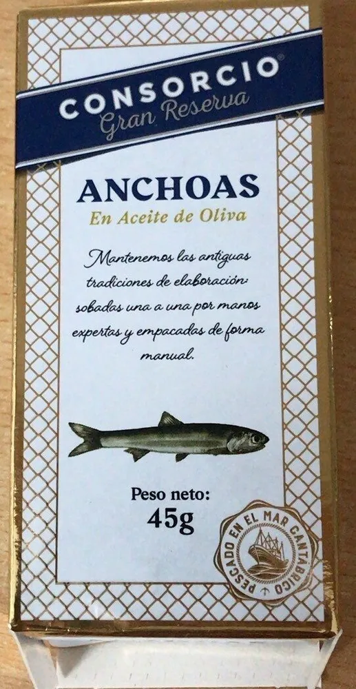 Anchoas en aceite de oliva