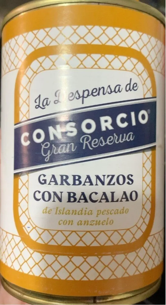 Garbanzos con bacalao de Islandia pescado con anzuelo