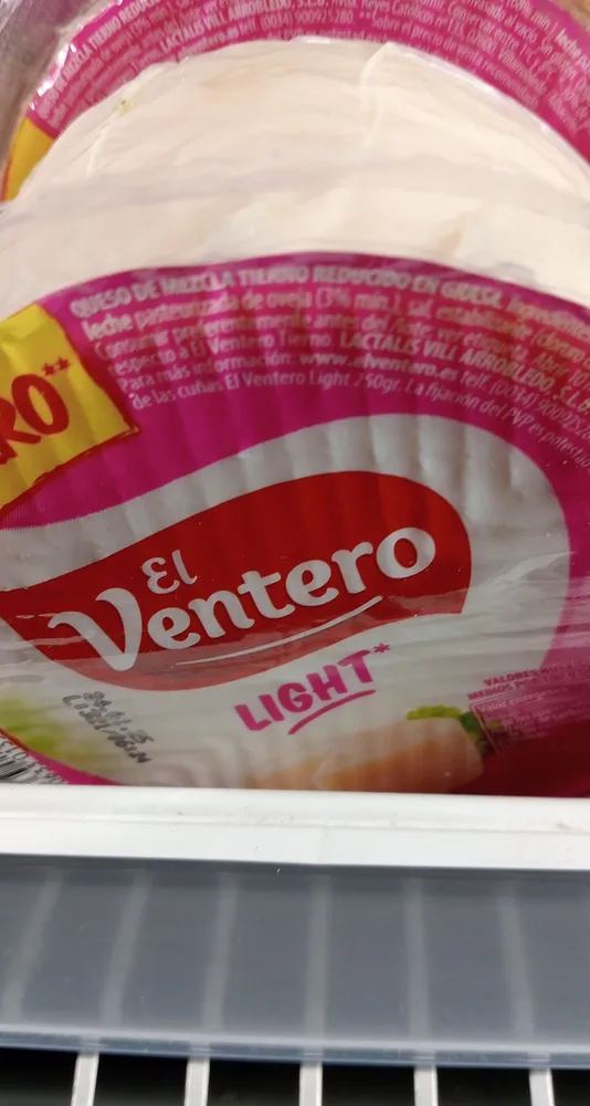 QUESO LIGHT VENTERO 550GRS