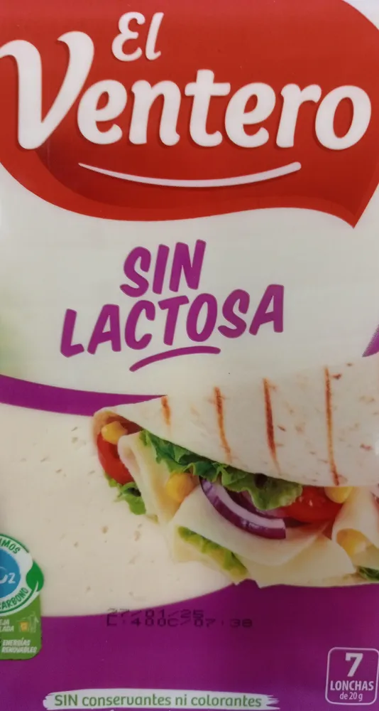 QUESO SIN LACTOSA LONCHAS