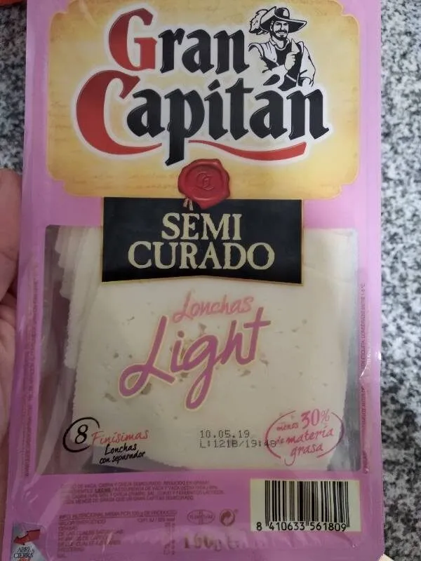 Queso semicurado light
