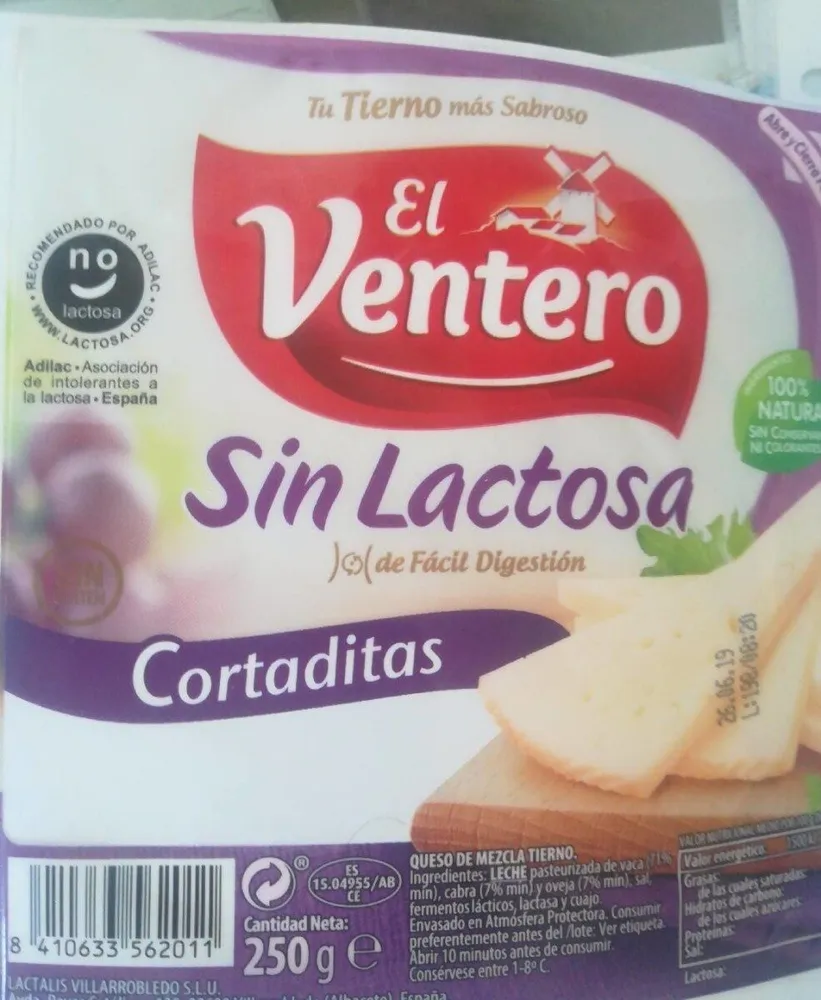 Sin lactosa