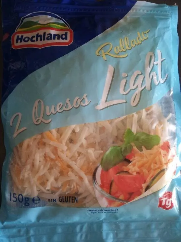2 quesos rallado light