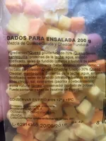 Dados para ensalada