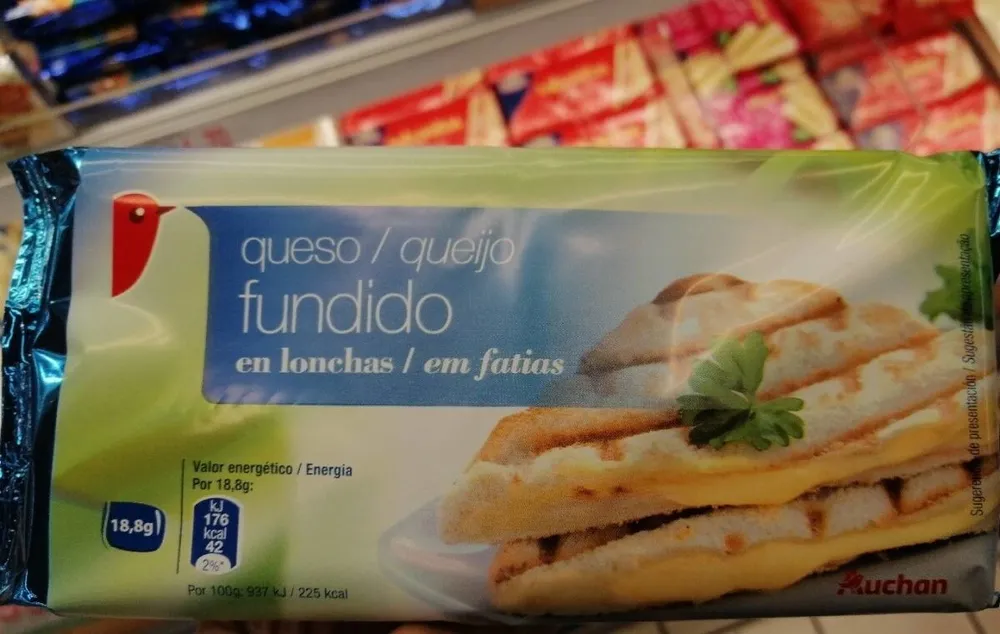 Queso fundido en lonchas