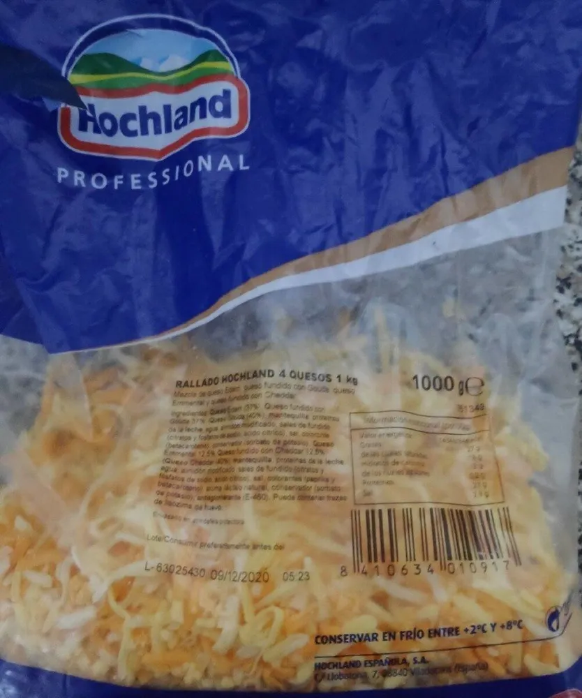 Queso rallado