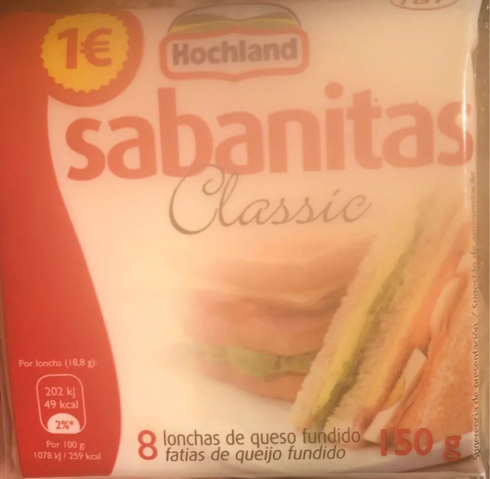 Lonchas de queso fundido