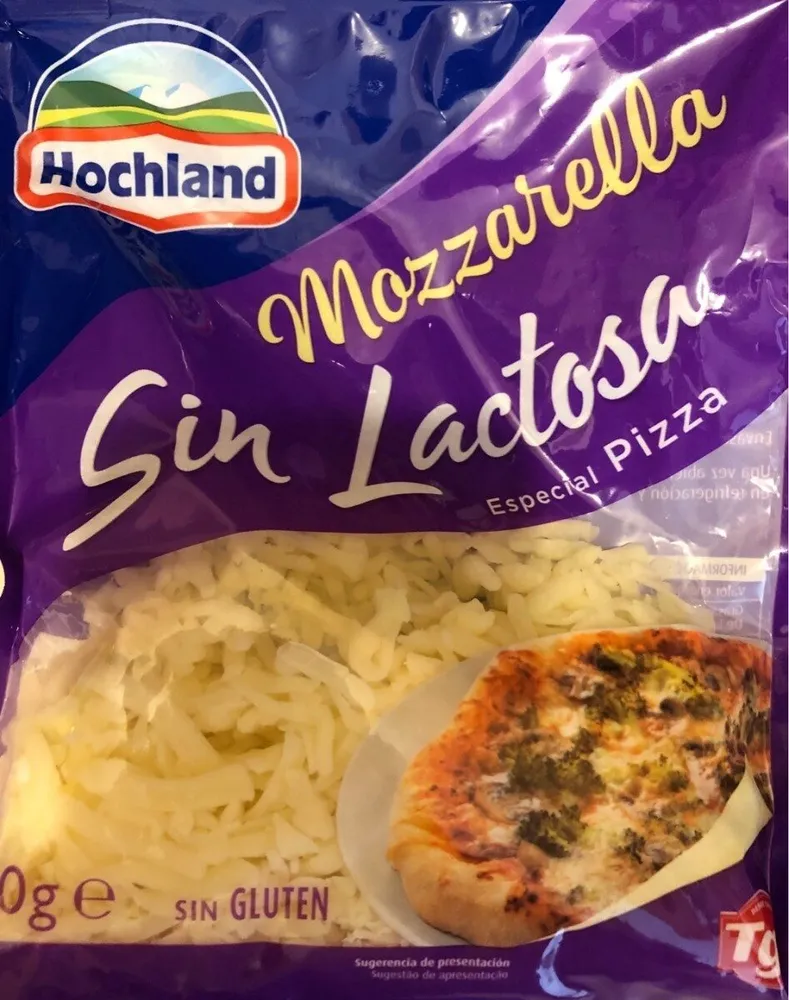 Mozzarella sin lactosa