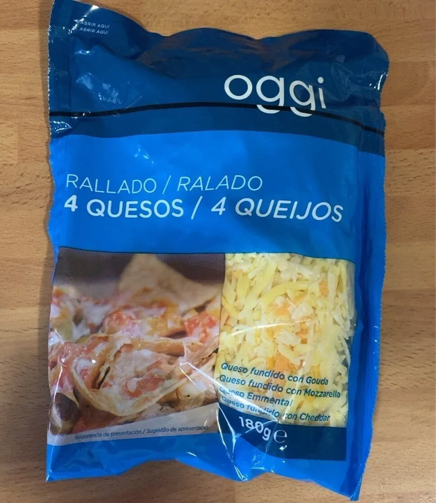 Queso rallado 4 quesos
