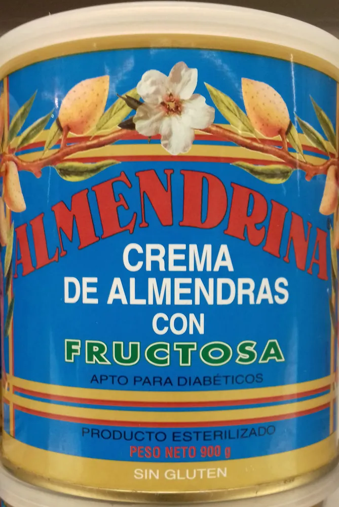 Crema de almendras con fructosa