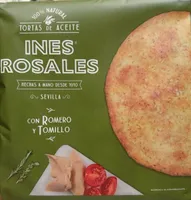 Tortas de aceite 100% natural con tomillo y romero paquete 180 g