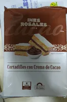 Cortadillos con crema de cacao