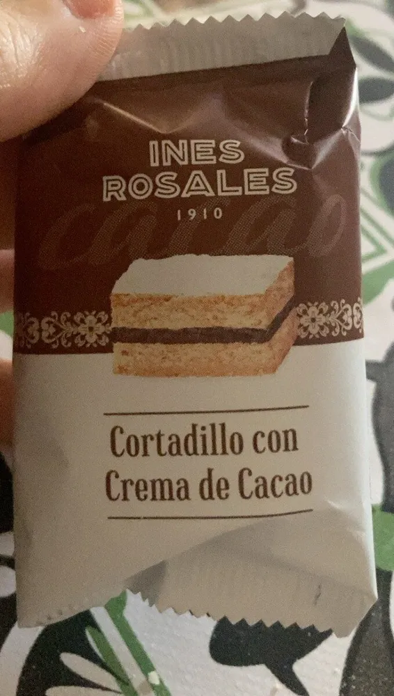 Cortadillo con crema de cacao