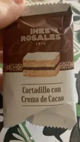 Cortadillo con crema de cacao