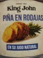 Piña en rodajas en su jugo natural