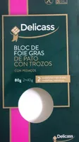 Bloc de foie gras de pato con trozos