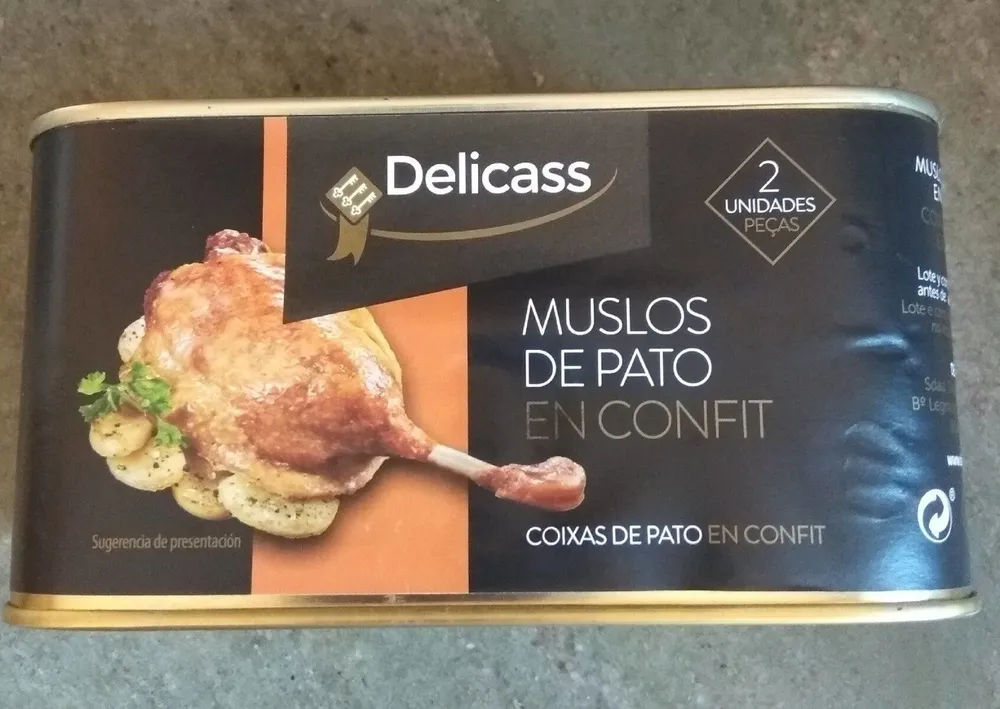 Muslos de pato en confit