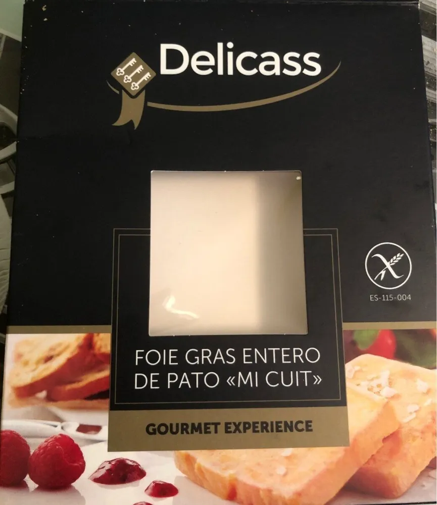 Foie gras de pato mi cuit