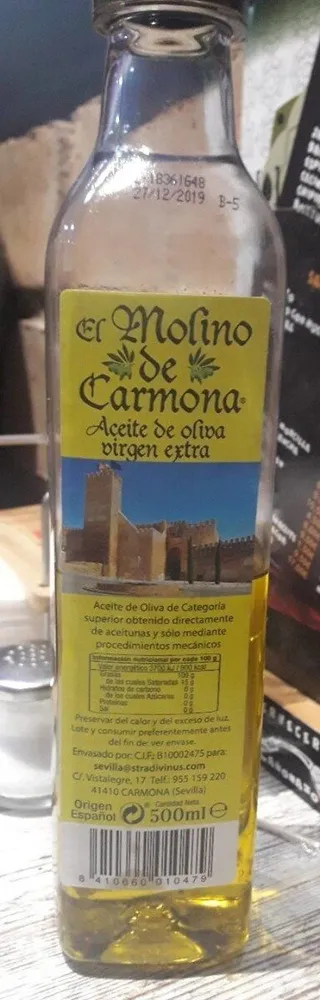El Molino De Carmona Aceite De Oliva Virgen Extra