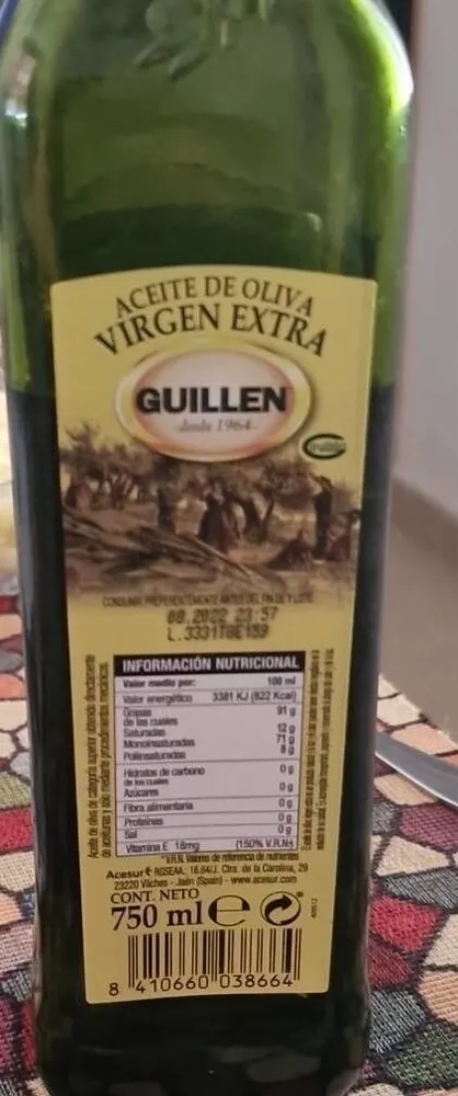 Aceite de olivier guillen