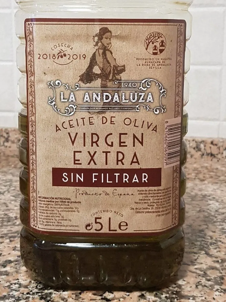 Aceite de Oliva Virgen Extra Sin Filtrar