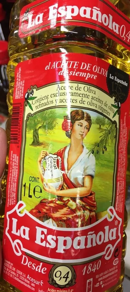 Aceite de oliva suave 0,4º