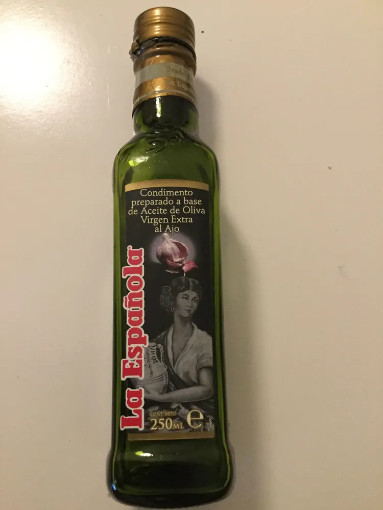Aceite de oliva virgen extra al ajo botella 250 ml
