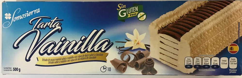 Tarta de vainilla