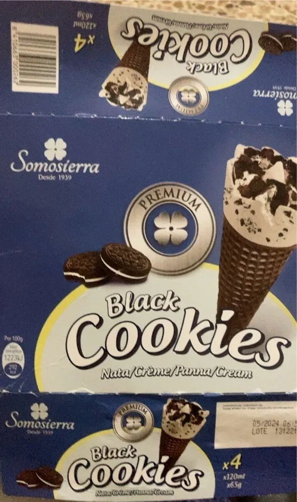 Black cookies