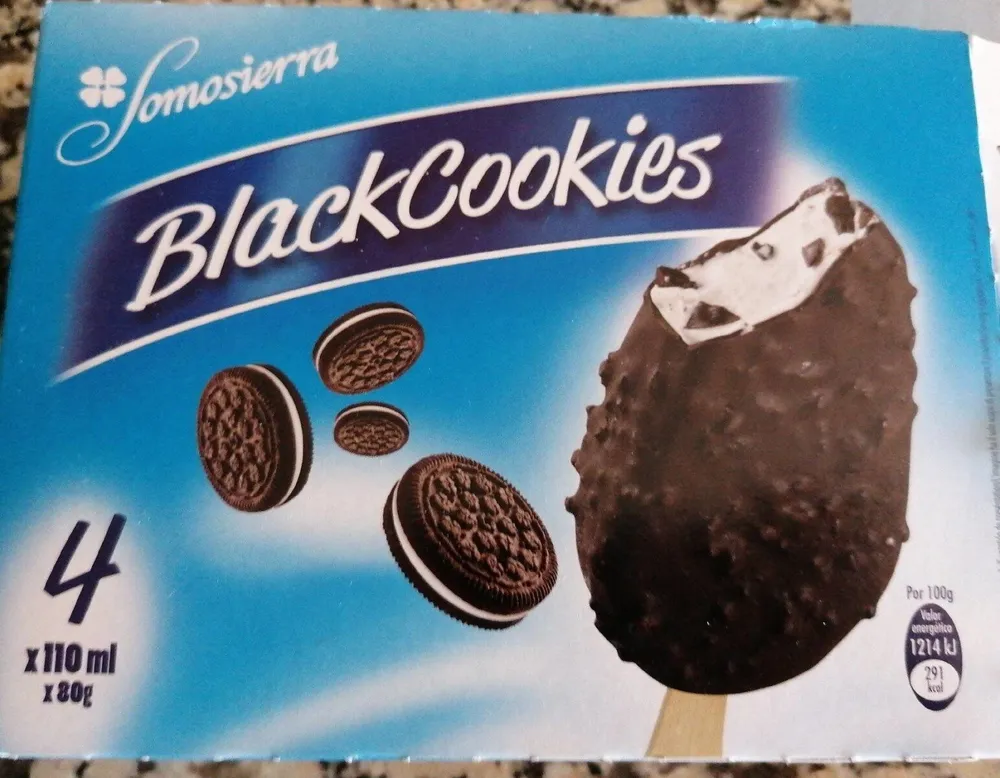 Helado blackcookies