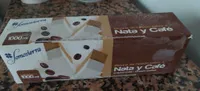 Bloque de helado sabor a nata y café