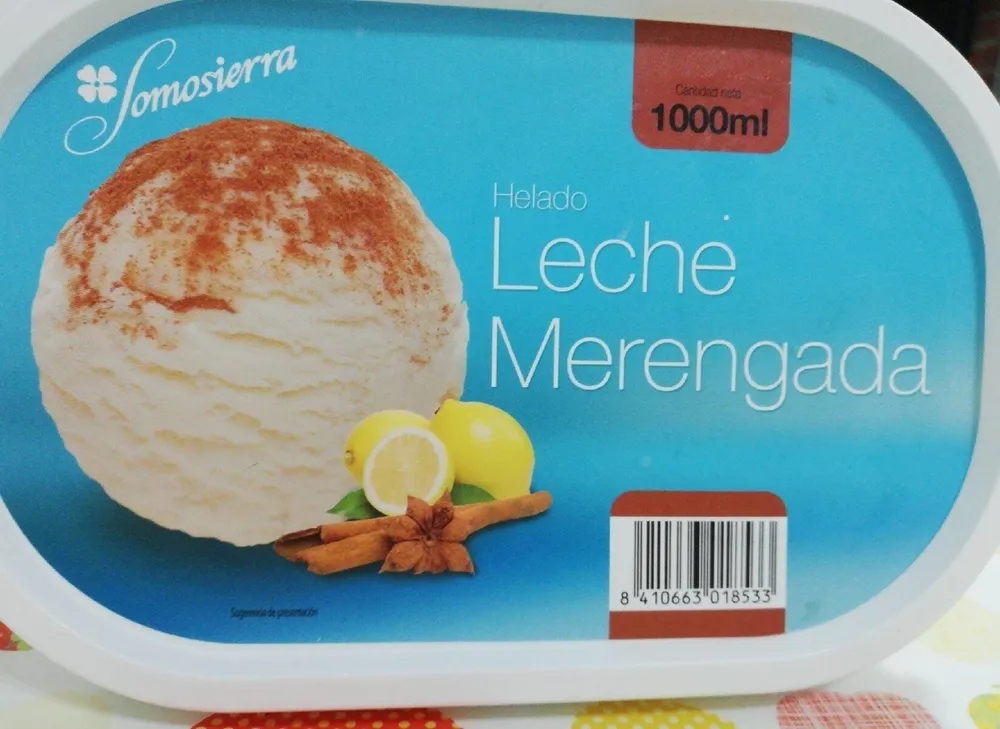 Helado de leche merengada tarrina