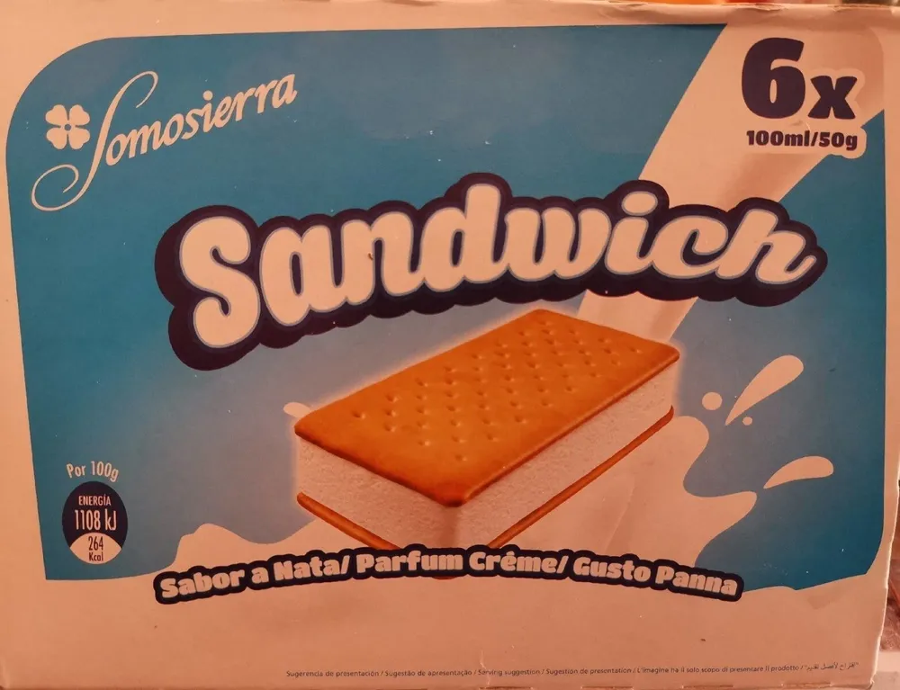 Sandwich sabor nata