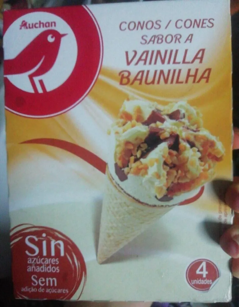 Conos de vainilla
