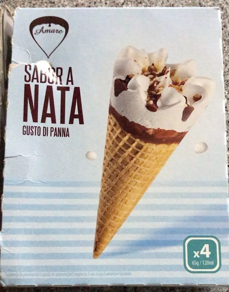 Helado sabor a nata