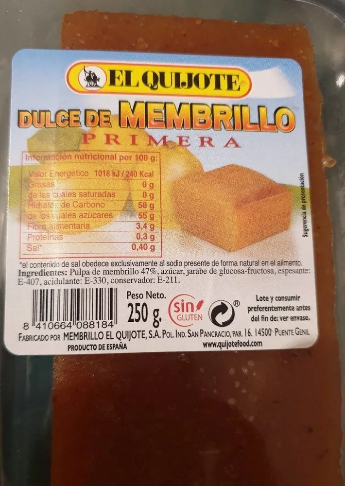 Codony El Quijote dulce membrillo