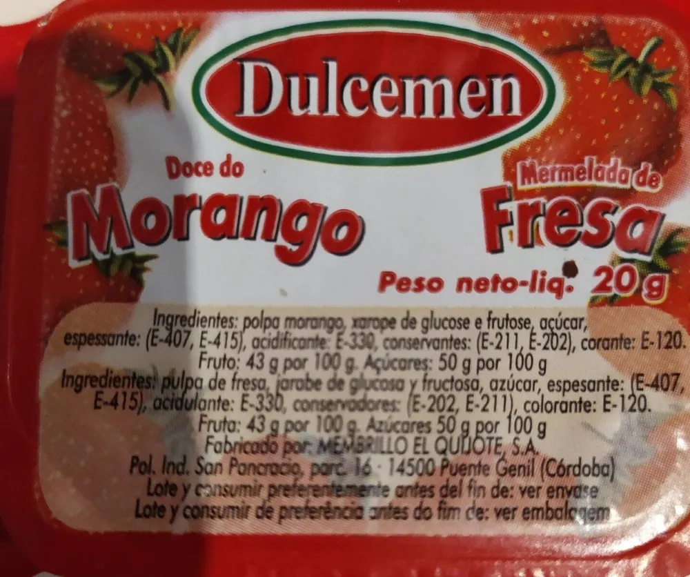 Mermelada de fresa