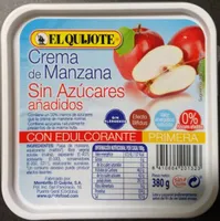 Crema de manzana sin azúcares añadidos tarrina 400 g