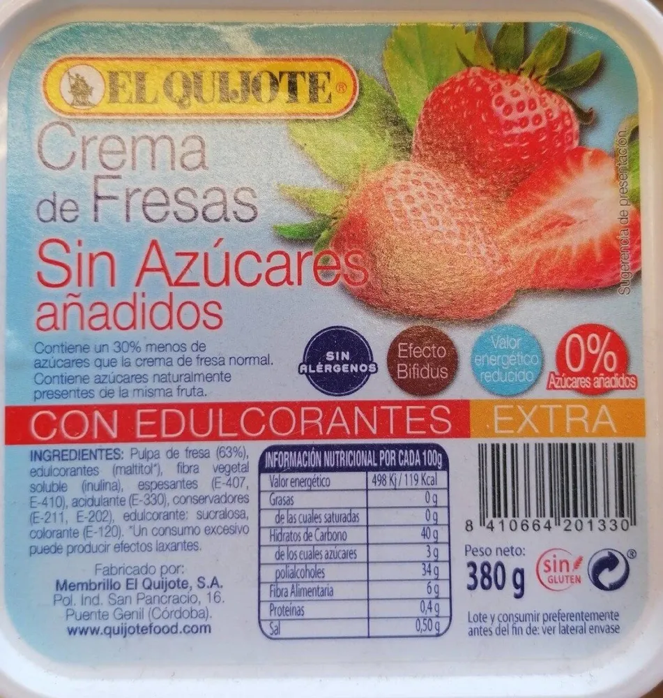 Crema de fresas