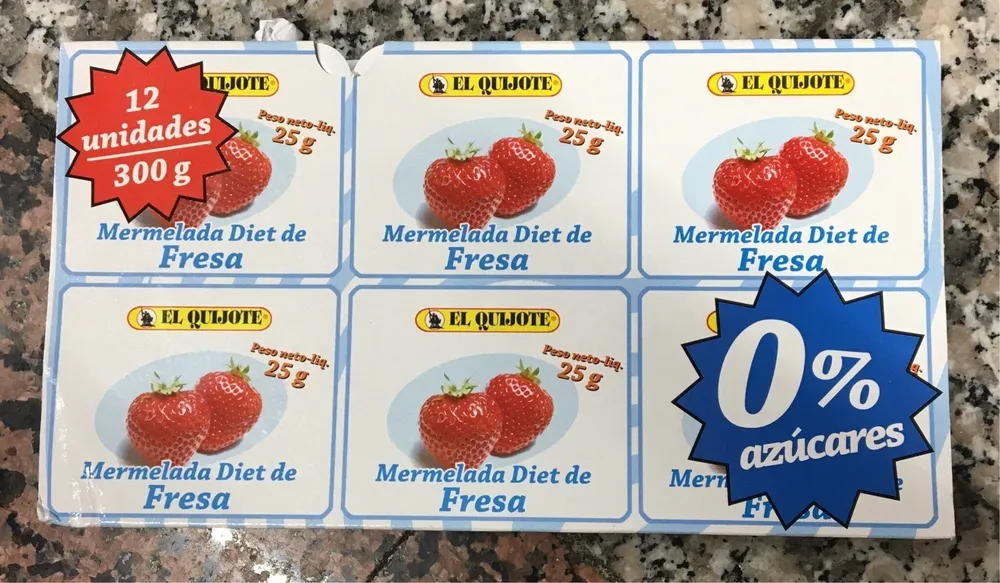 Mermelada fresa diet